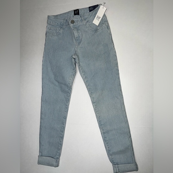 GAP Women's Blue Striped Jeans - Picture 4 of 8